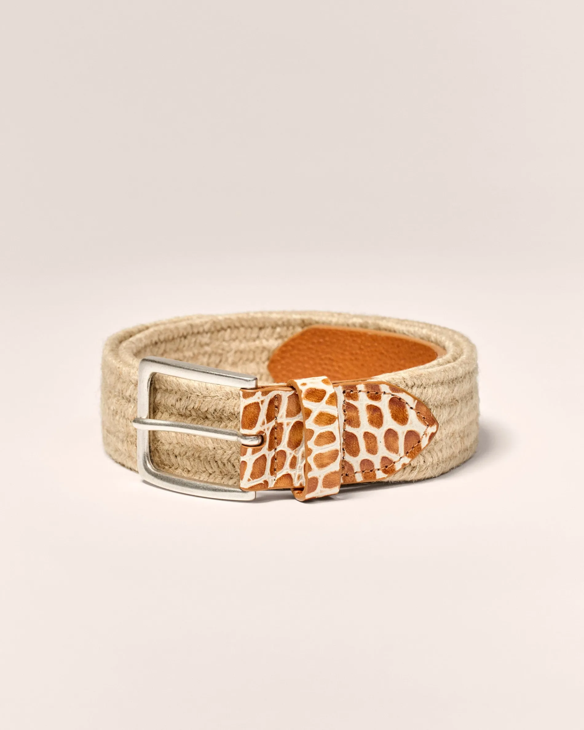 Crocco Tip Italian Linen Belt