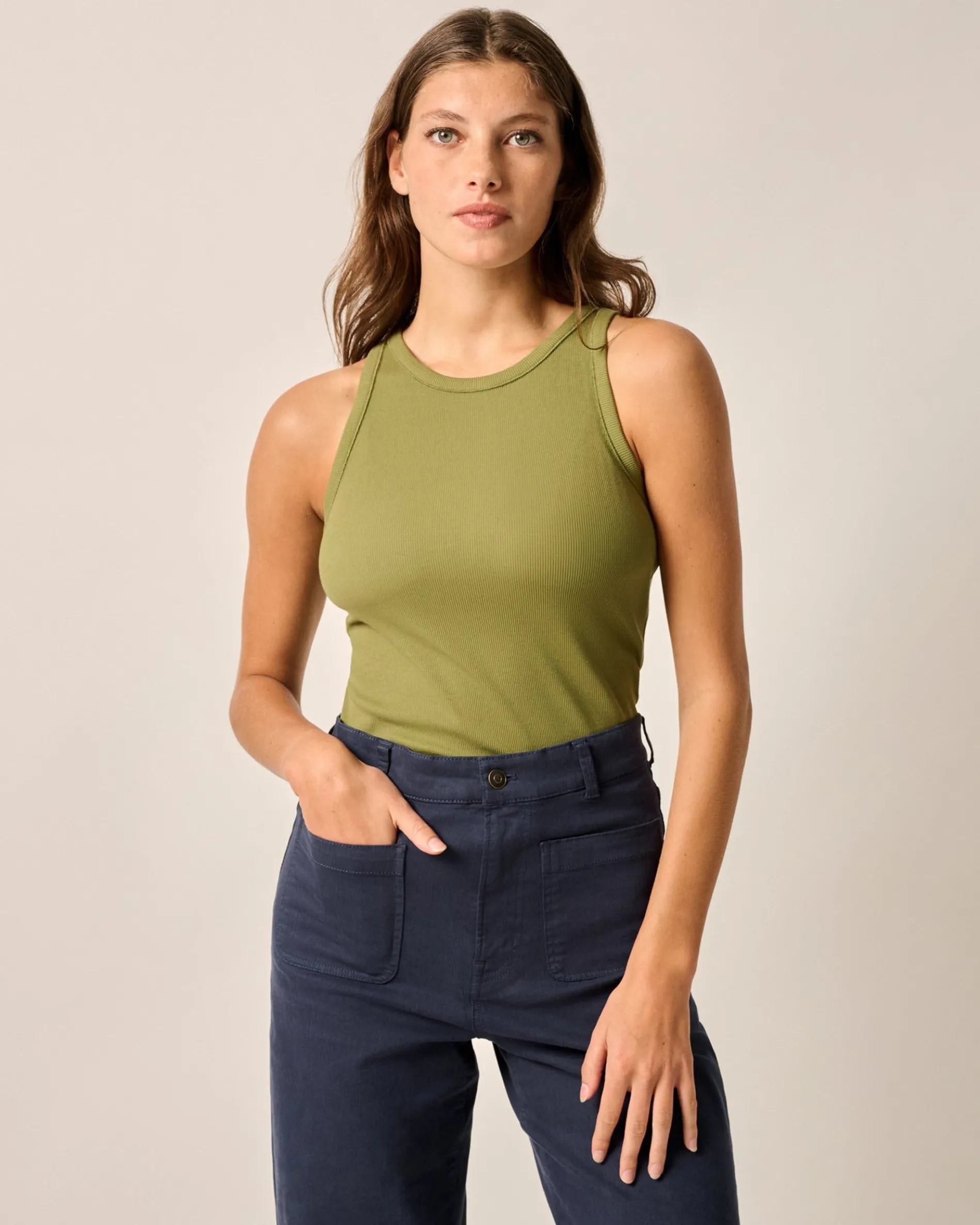 Heritage Cotton Blend Tank Top