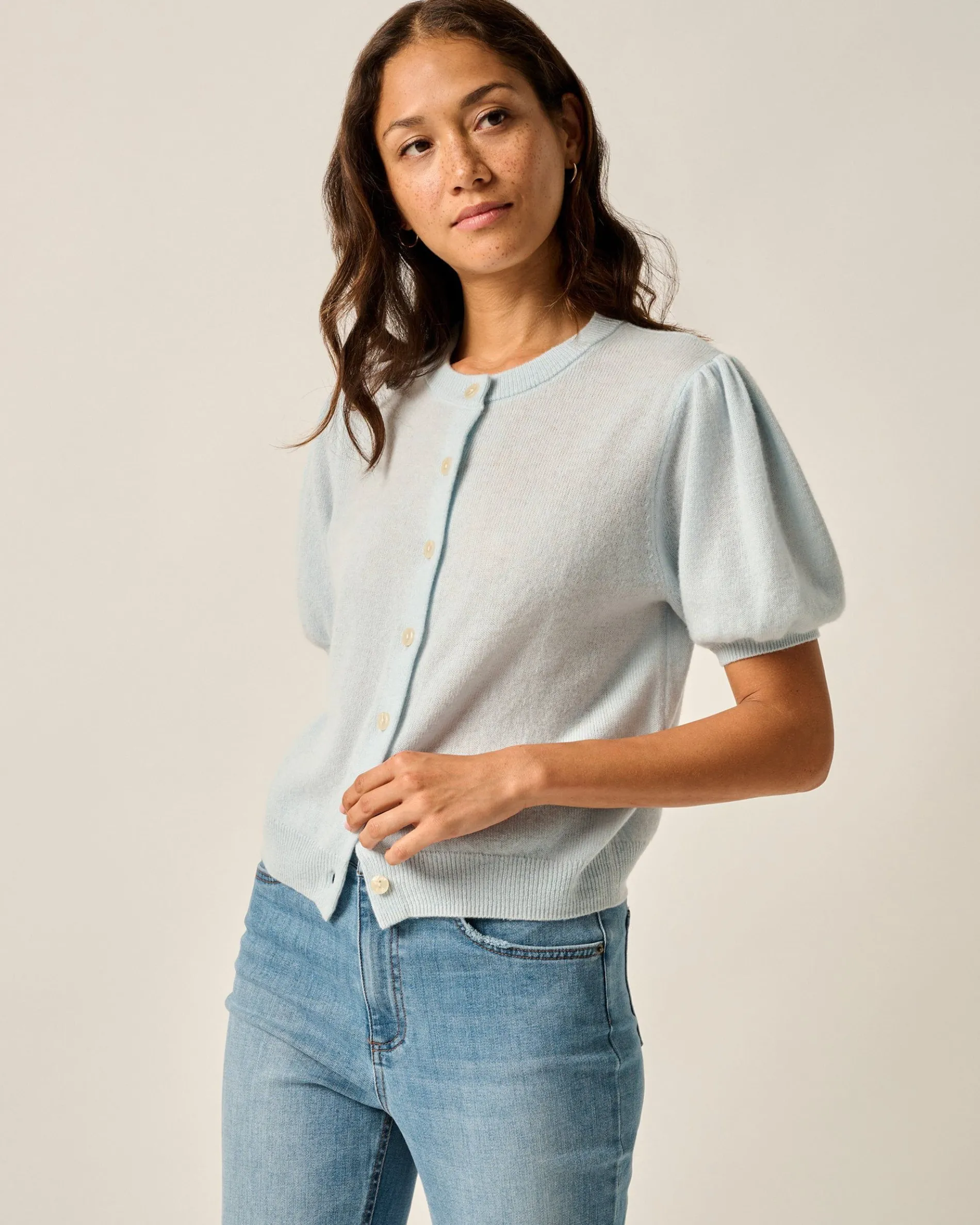 Lizzie Puff Sleeve Cardigan