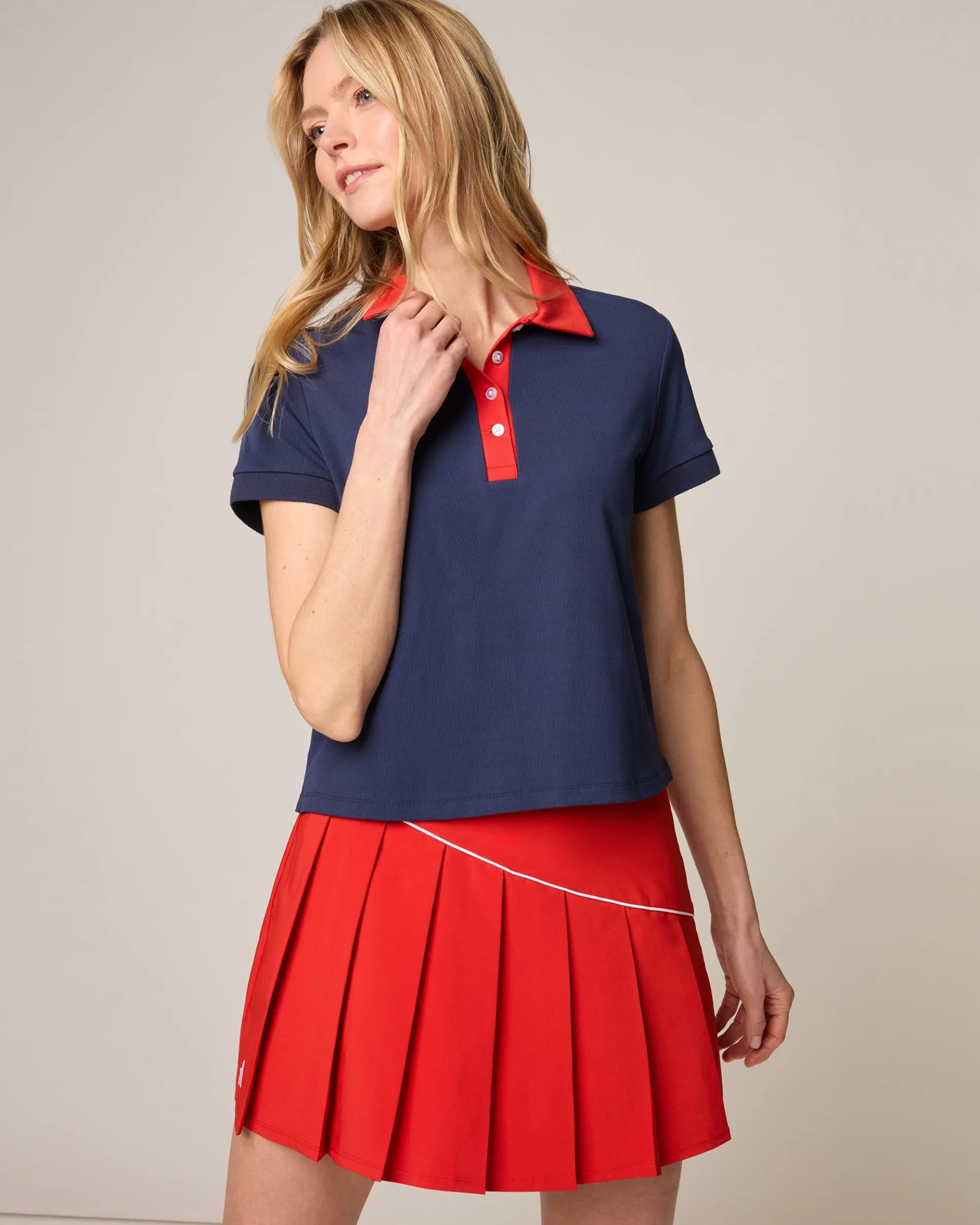 Maisie 4-Button Performance Polo