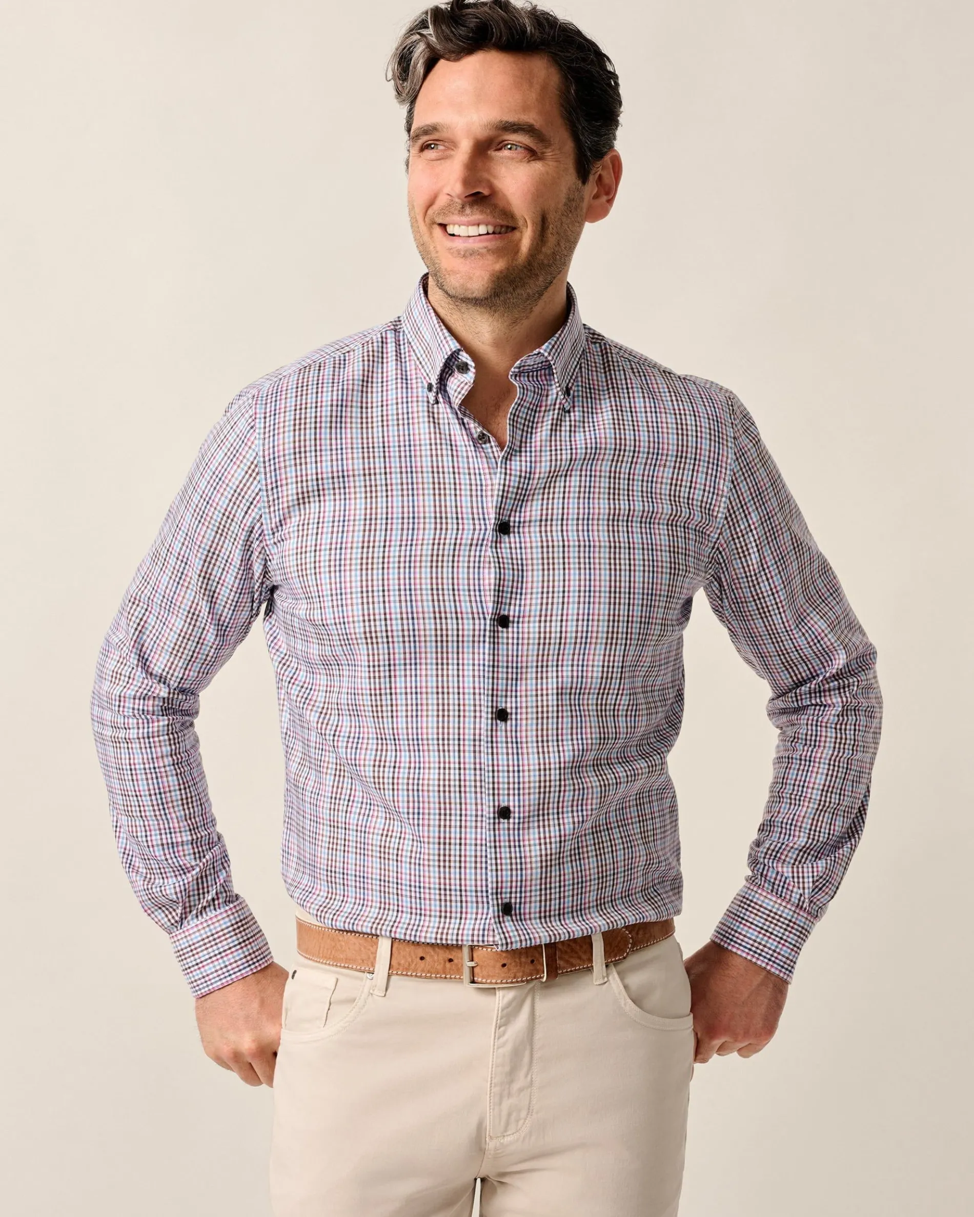 Natural Performance Button Down Shirt - Adelson