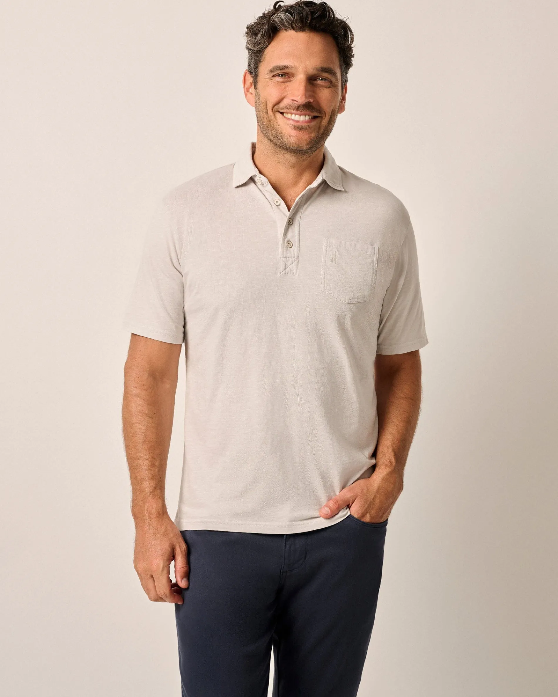 Original 4-Button Polo - Coastal Wash