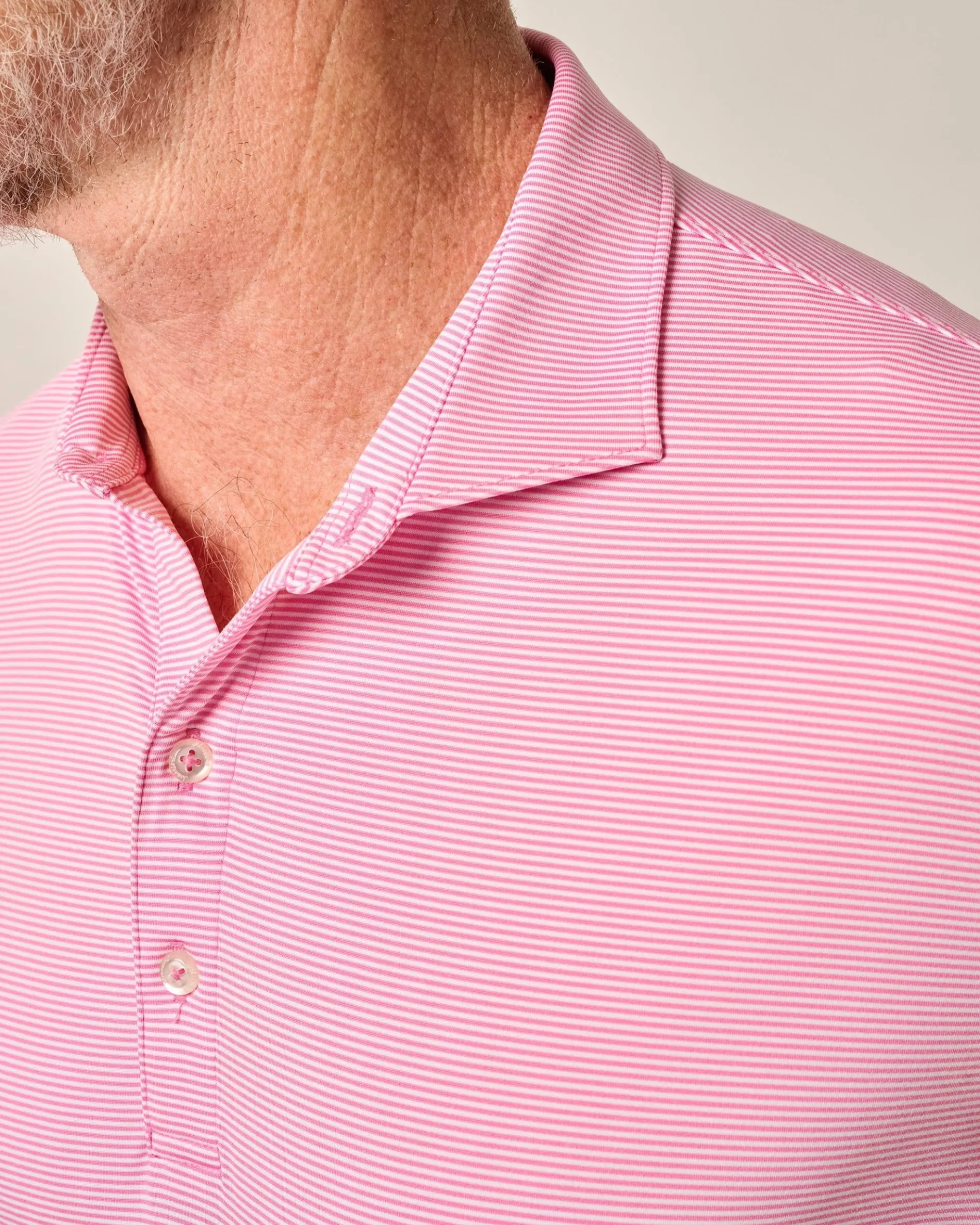 Performance Jersey Polo - Lyndonn Stripe
