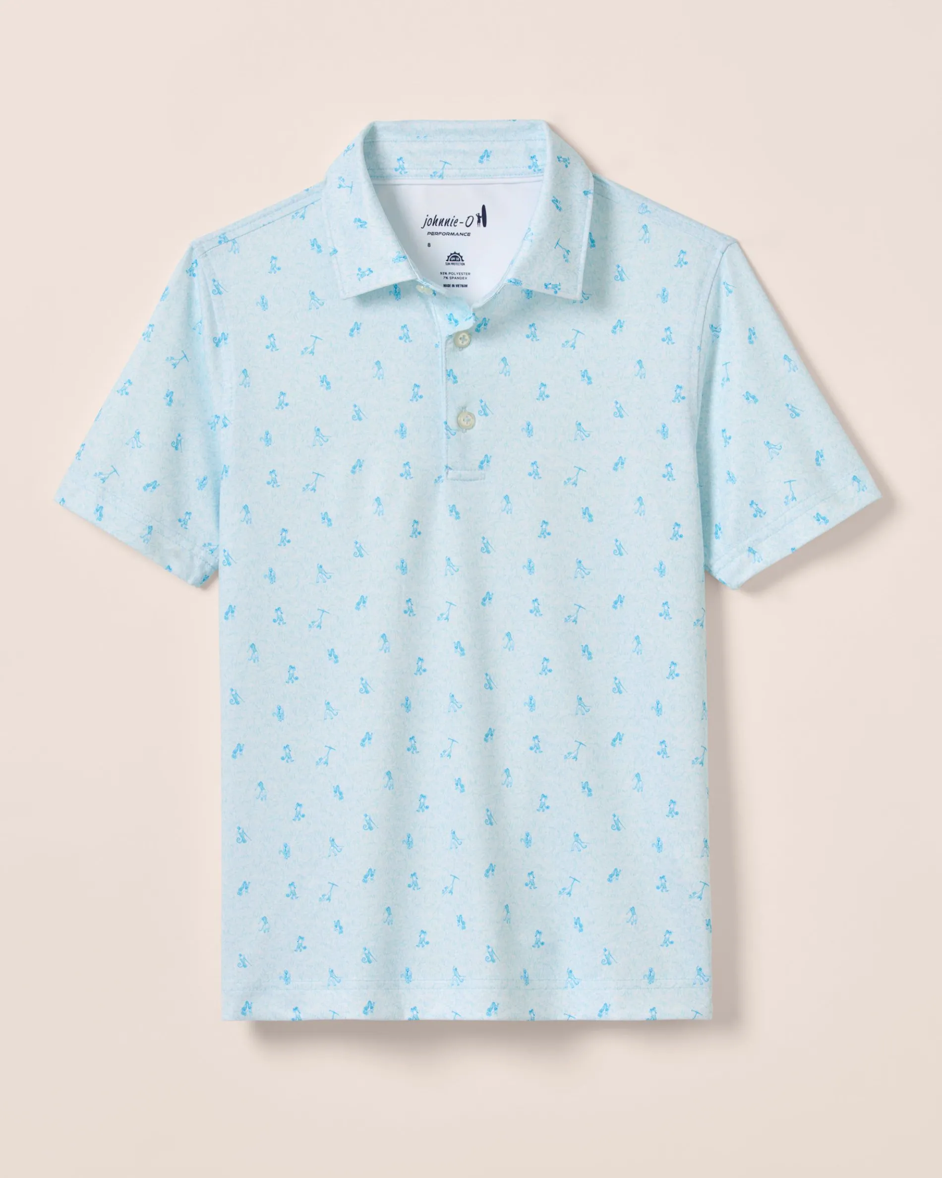 Performance Jersey Jr. Polo - Monkey Business Print