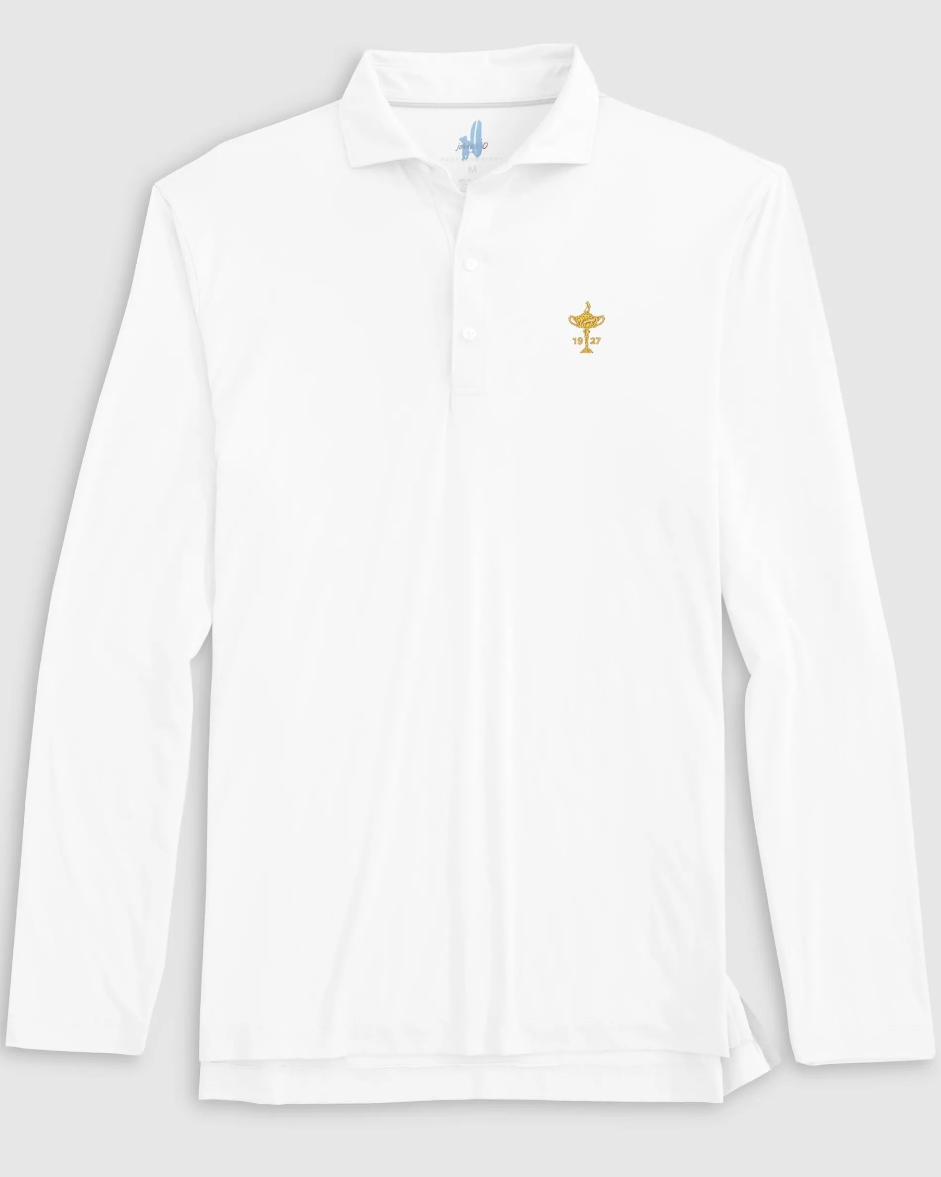Ryder Cup Swing Long Sleeve Featherweight Performance Polo - Trophy Logo