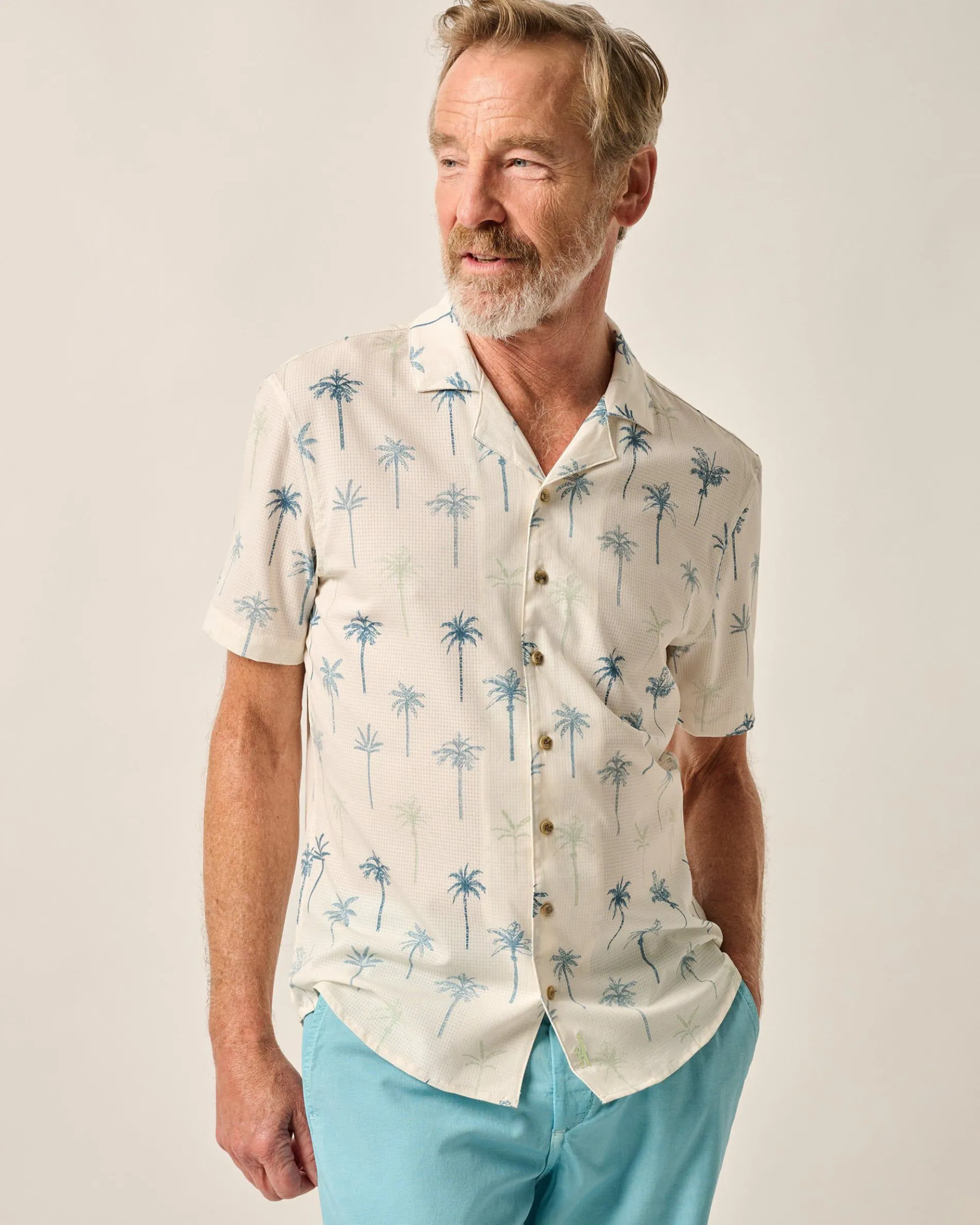 Short Sleeve Performance Button Down Shirt - Willie