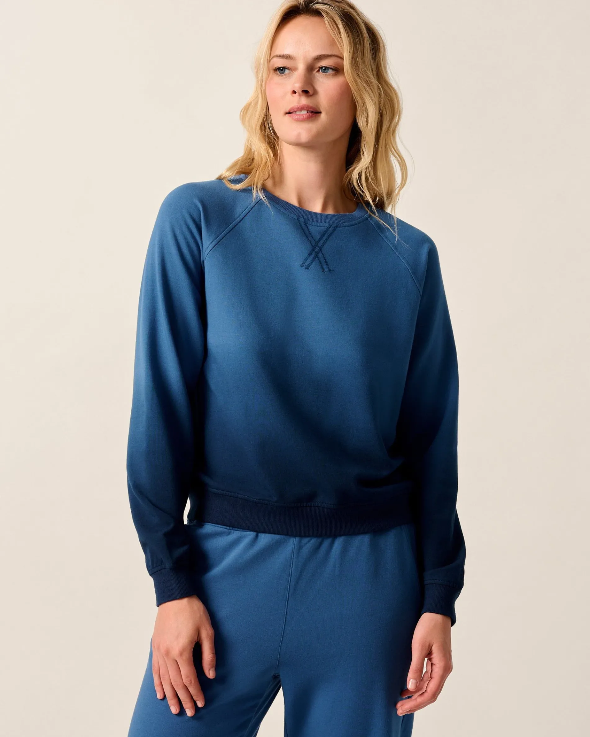 Sophia Lightweight Terry Crewneck Sweatshirt