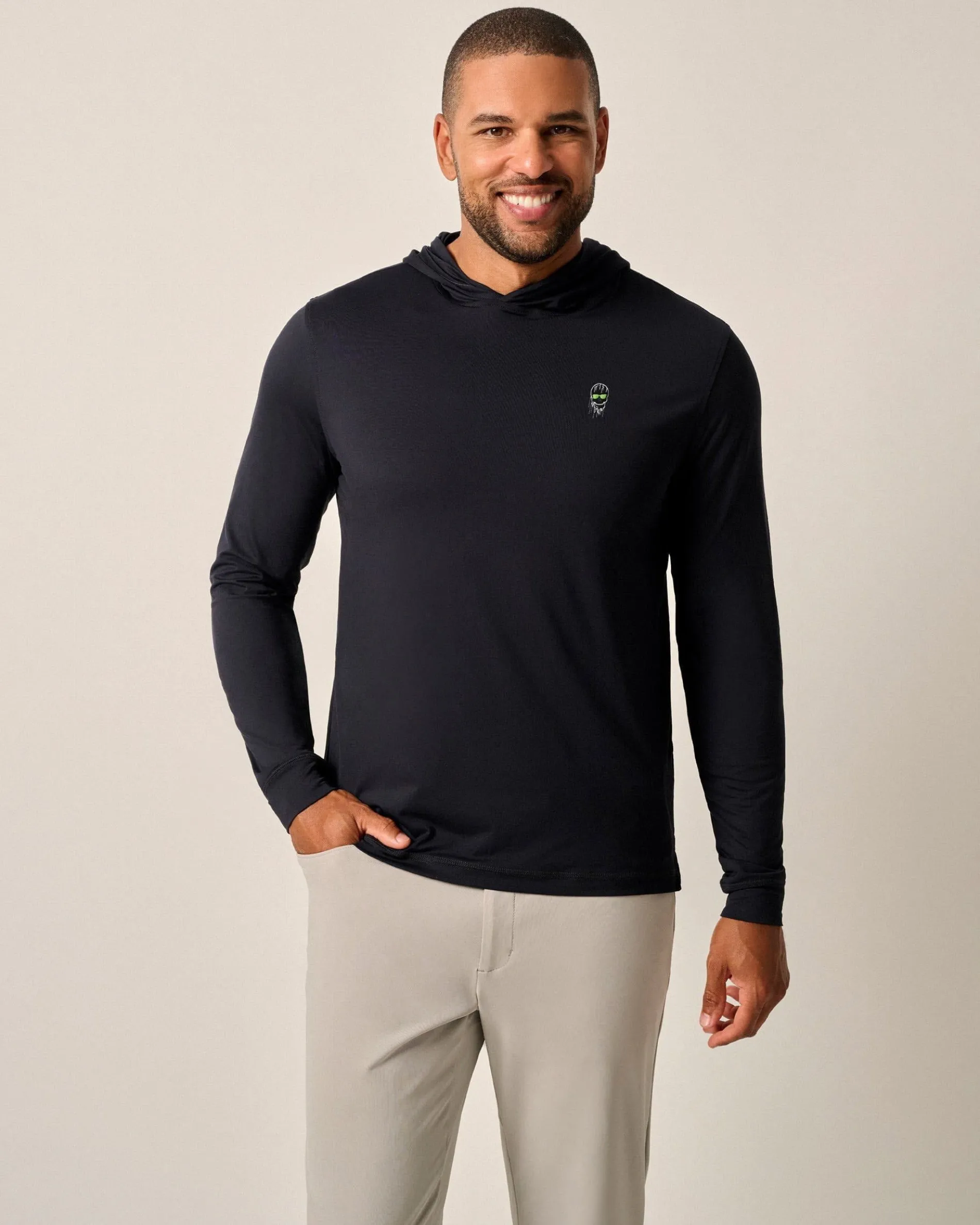 SWAG Golf x Johnnie-O Talon Performance Hoodie-Melting Skull