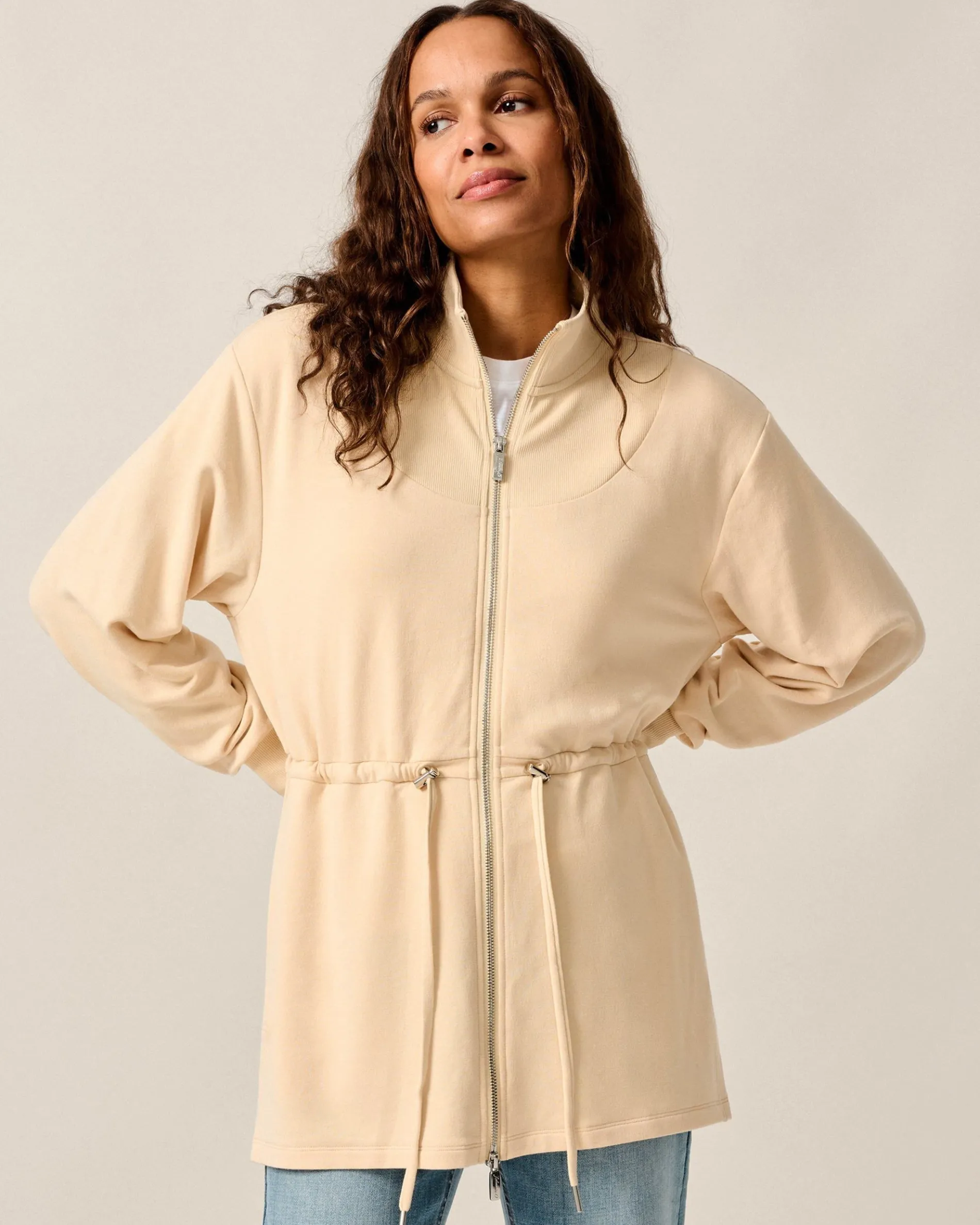 Wilow Full Zip Cinch Waist Jacket